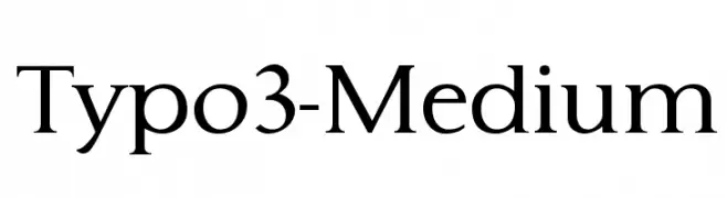 Typo3-Medium  baixar fontes gratis