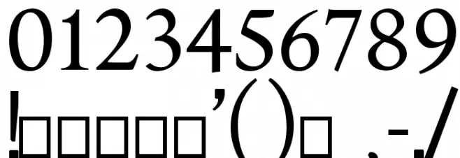 Typo3-Medium Font OTHER CHARS