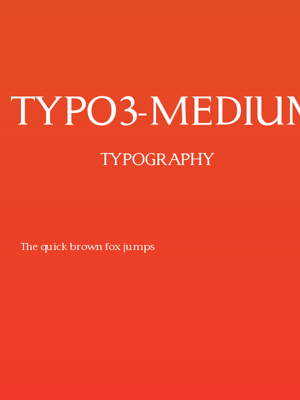 Typo3-Medium Poster
