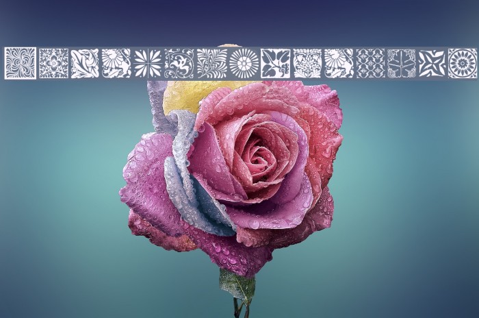 TypoBackgrounds Font examples