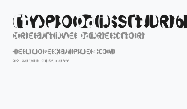 TypoDisturbances Business Card