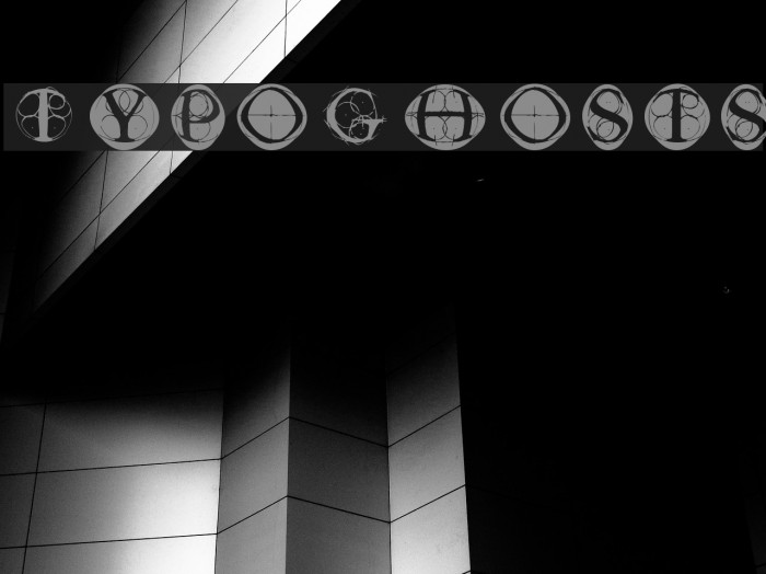 TypoGhosts Font examples