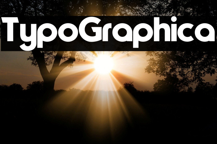 TypoGraphica Font examples