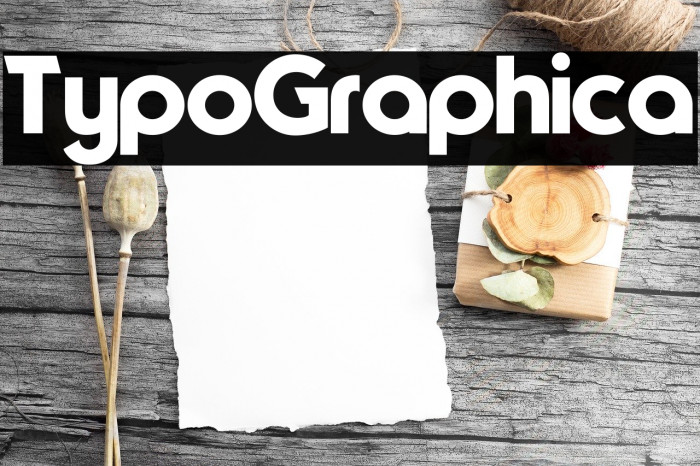 TypoGraphica Font examples