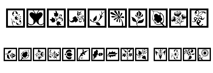 TypoJewelsSquares Font OTHER CHARS