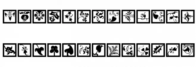 TypoJewelsSquares Font Litere mari