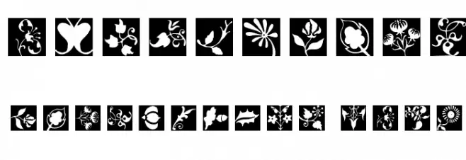 TypoJewelsSquaresInvers Font OTHER CHARS