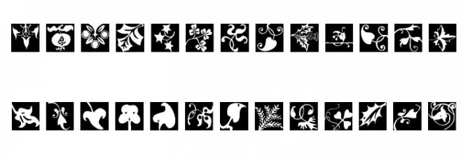 TypoJewelsSquaresInvers Fuentes MAYÚSCULAS