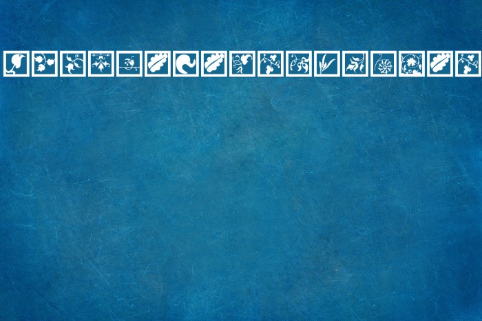 TypoJewelsSquares Font examples