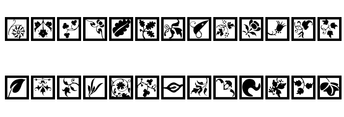TypoJewelsSquares Font LOWERCASE