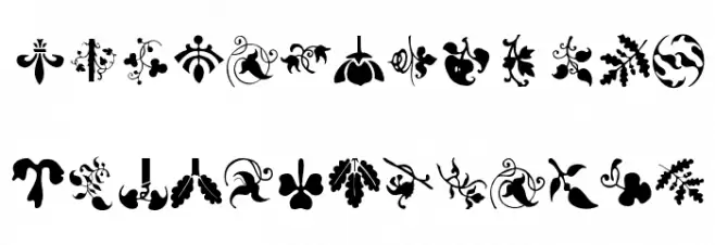 TypoJewelsTwo Schriftart Groß