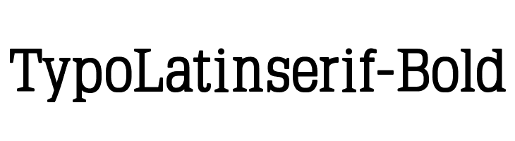 TypoLatinserif-Bold Font