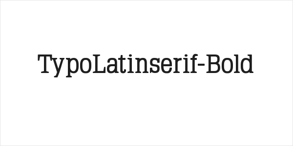 TypoLatinserif-Bold Logo