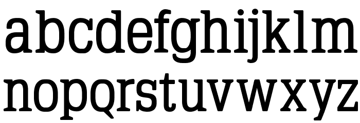 TypoLatinserif-Bold Font LOWERCASE