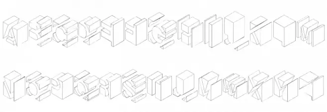 TypoNegative Schriftart Groß