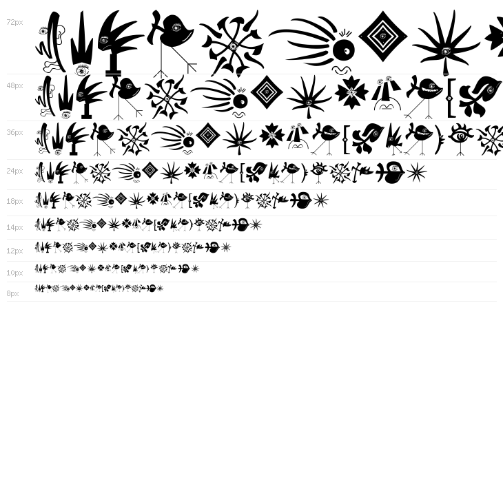 TypoPieces Waterfall