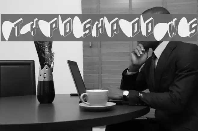 TypoShadows Font examples