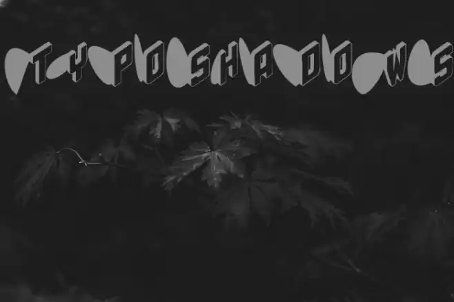 TypoShadows Font examples