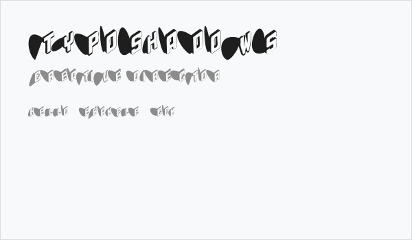TypoShadows Business Card