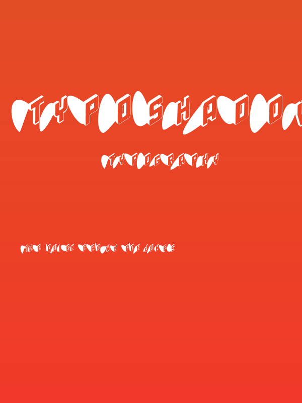 TypoShadows Poster