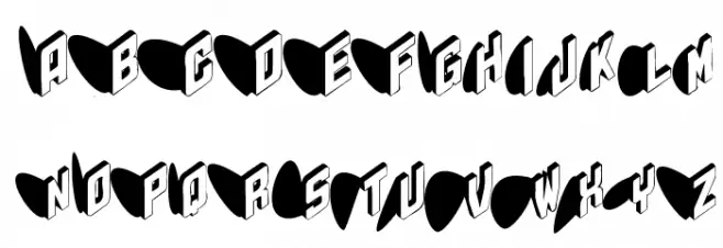 TypoShadows 字体 小写