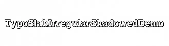 TypoSlab Irregular Shadowed Demo  免费字体下载