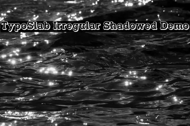 TypoSlab Irregular Shadowed Demo Font examples