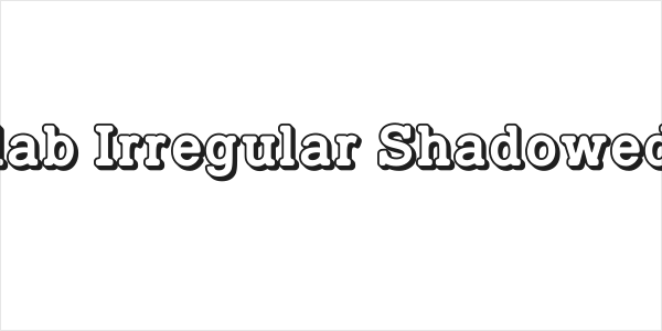 TypoSlab Irregular Shadowed Demo Logo