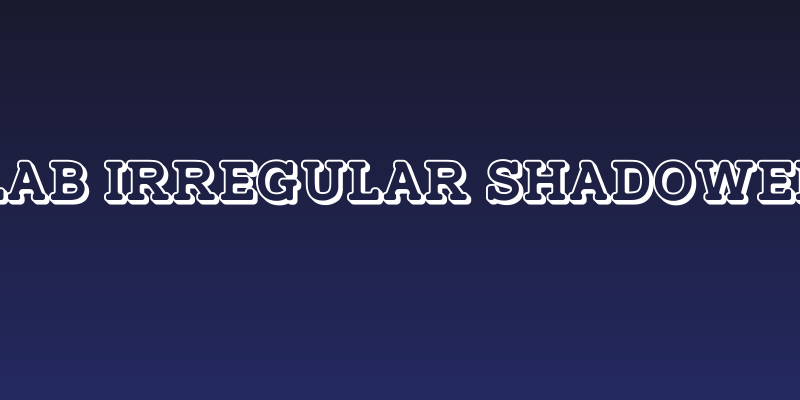 TypoSlab Irregular Shadowed Demo Social Header