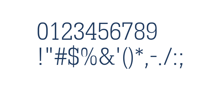 TypoSlabserif-Light1 Other Characters