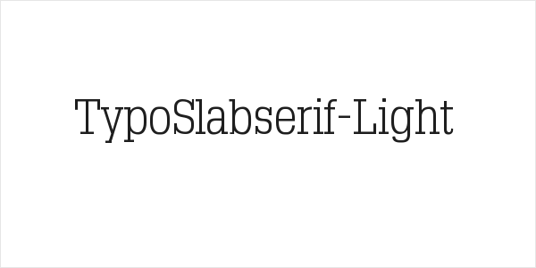 TypoSlabserif-Light Logo