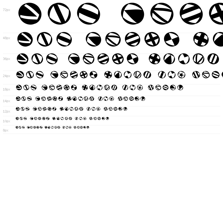 TypoSymbolsRound Waterfall