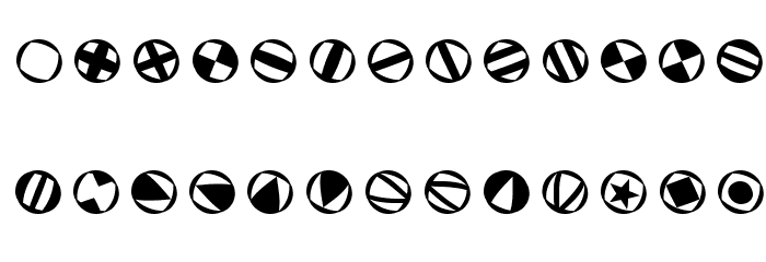 TypoSymbolsRound Font LOWERCASE