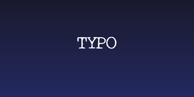 Typo Social Header
