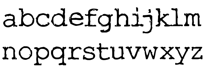 Typo Font LOWERCASE