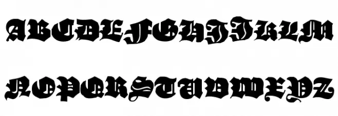 TypoasisBoldGothic 字体 大写
