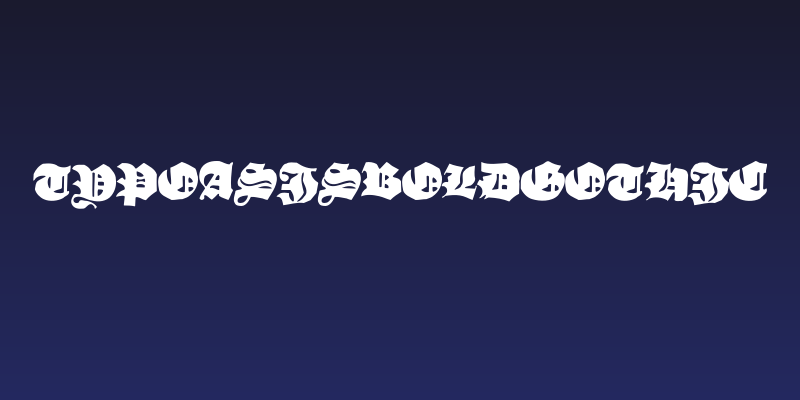 TypoasisBoldGothic Social Header