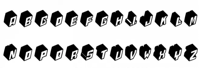 Typobricks-Bold Font LOWERCASE