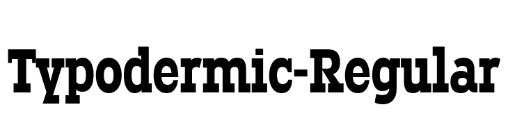 Typodermic-Regular  Frei Schriftart Herunterladen