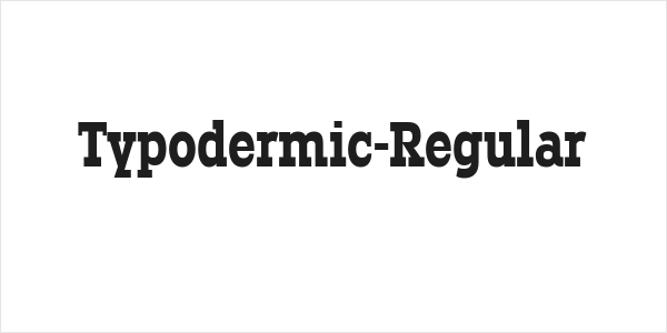 Typodermic-Regular Logo