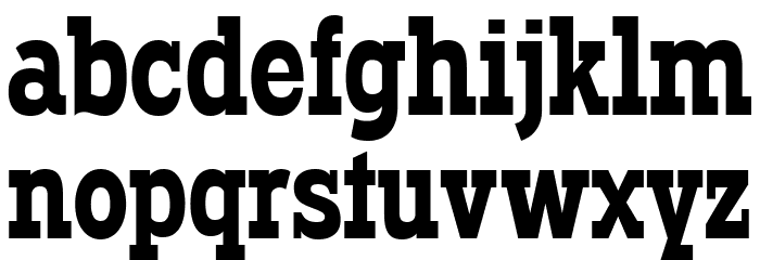 Typodermic-Regular Font LOWERCASE