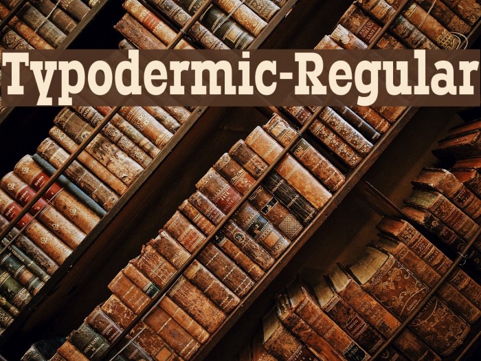 Typodermic-Regular Font examples