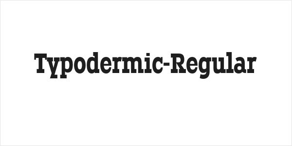 Typodermic-Regular Logo