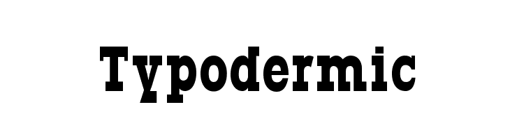 Typodermic Шрифта