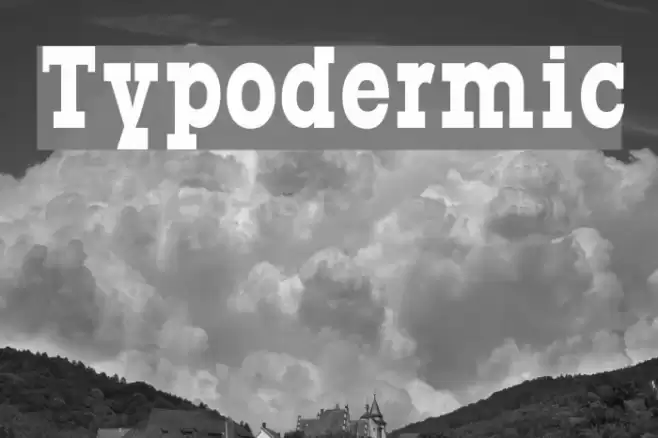 Typodermic Font examples