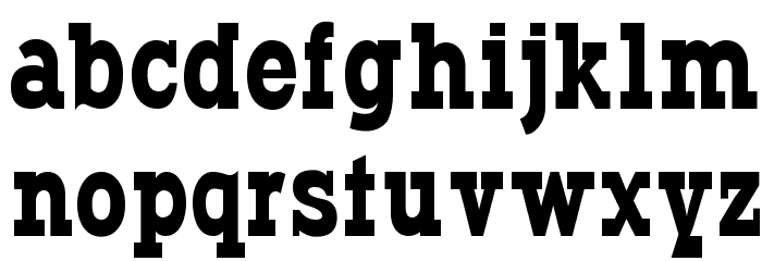 Typodermic Font LOWERCASE