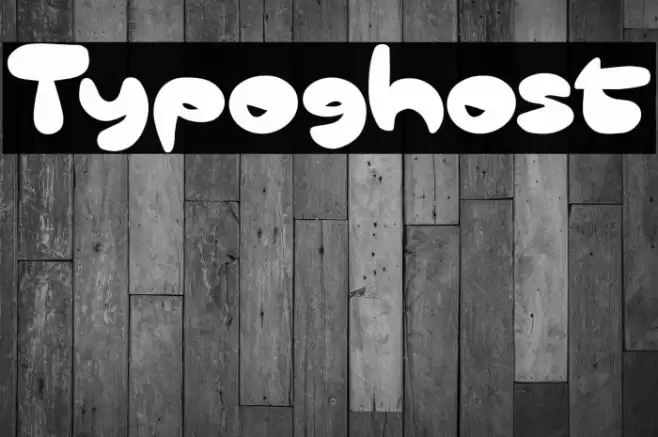 Typoghost Font examples