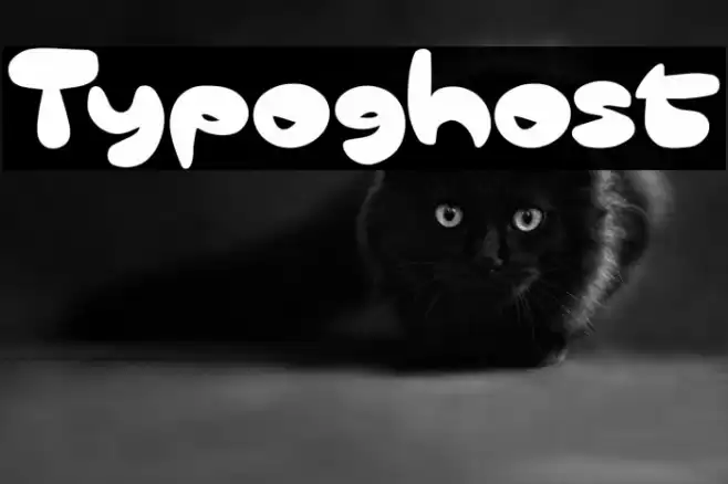 Typoghost Font examples