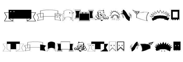 TypogrBanners Font OTHER CHARS