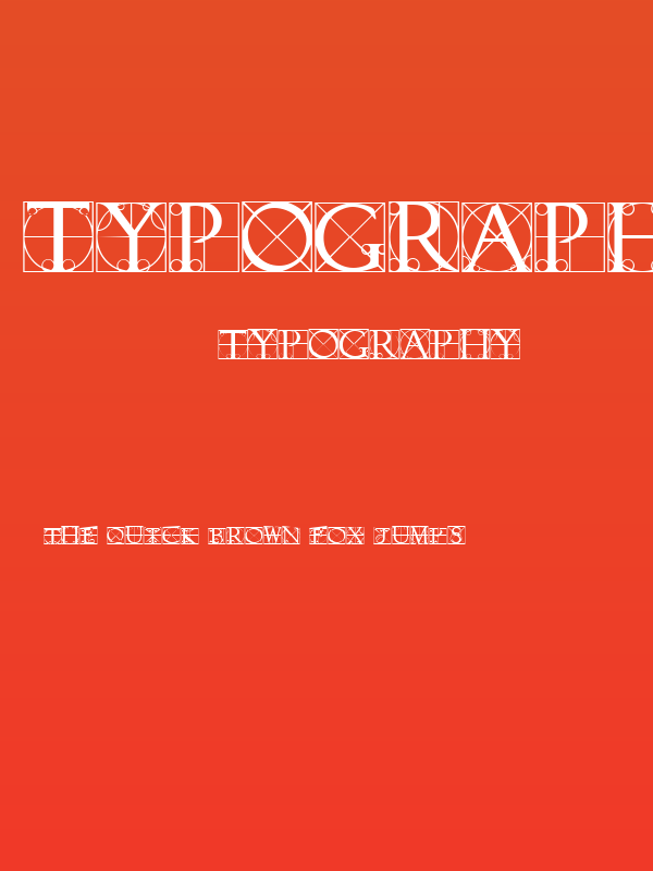 Typographer Caps Poster